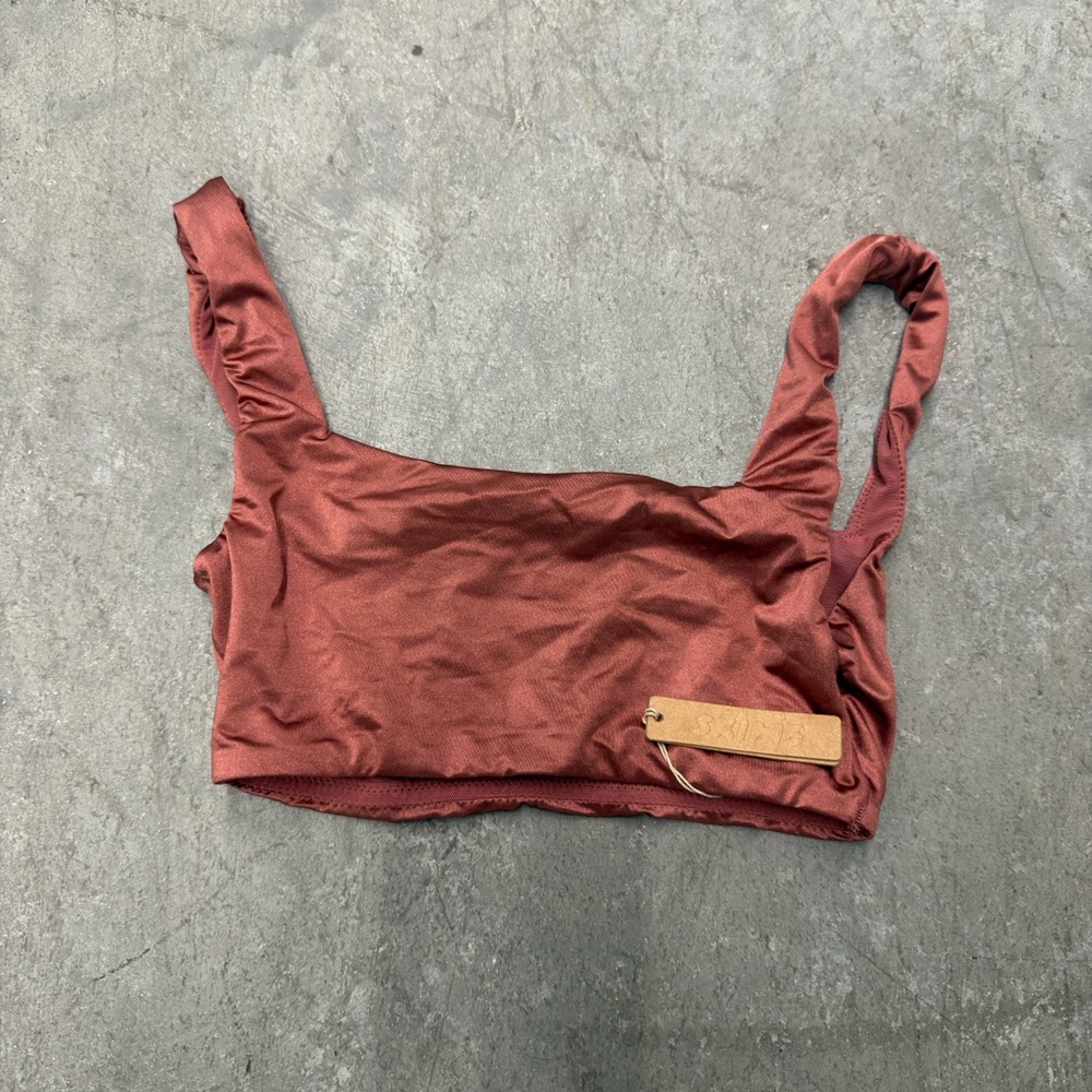 SKIMS Terracotta Crop Top